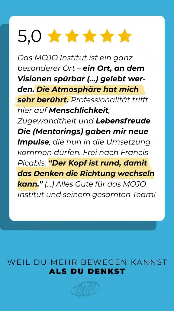 Kundenrezension MOJO Physiotherapie Hennef – Bewertung 5 Sterne, Erfahrungsbericht Patient